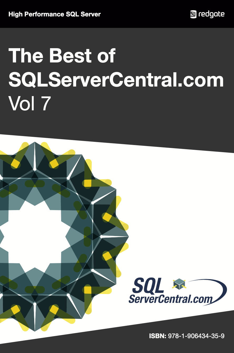 The Best of SQL Server Central Volume 7 eBook cover