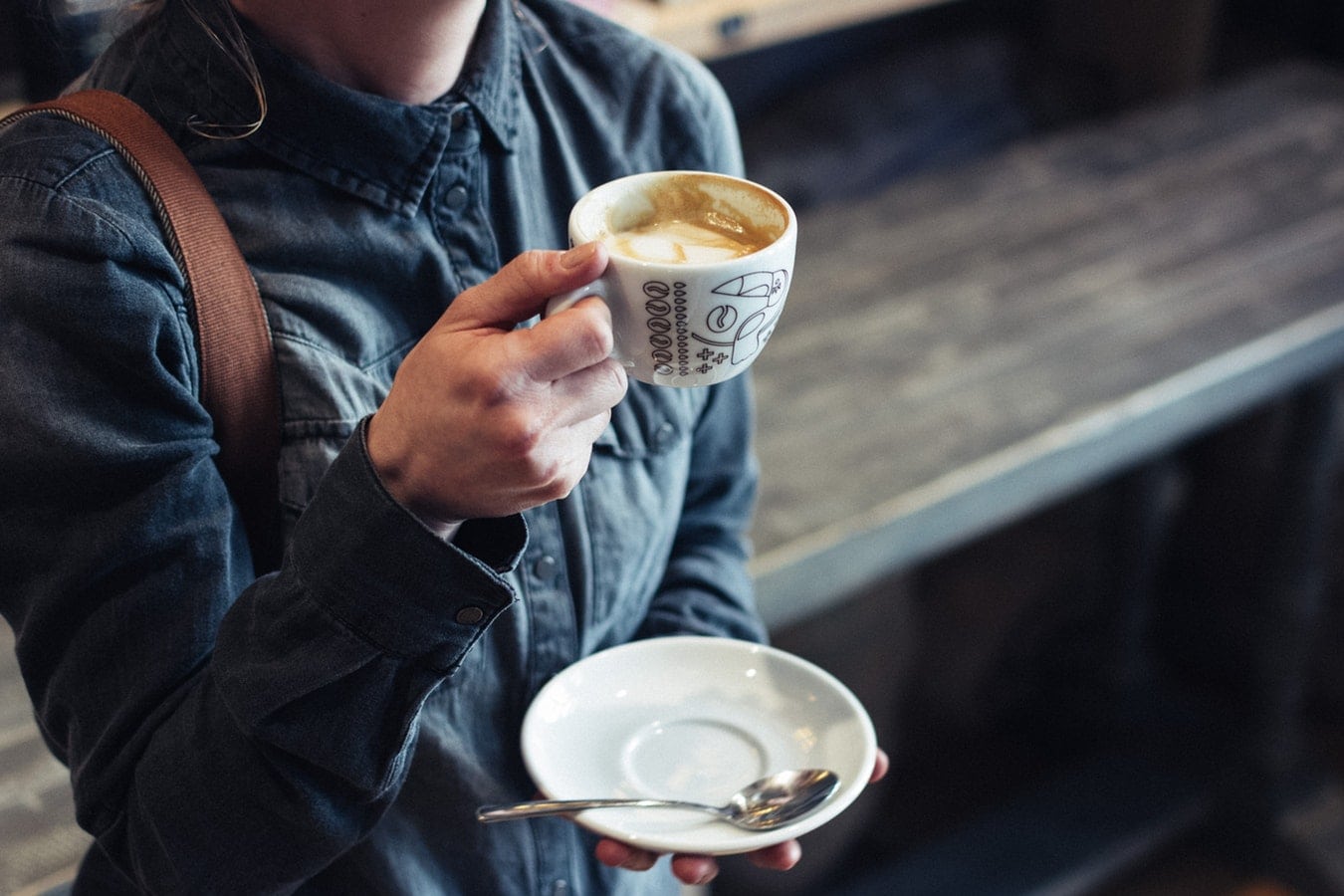 Person Drinking Coffee